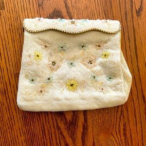 Vintage beaded clutch purse